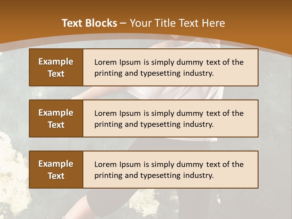 A Woman Is Dancing On A Wooden Floor PowerPoint Template