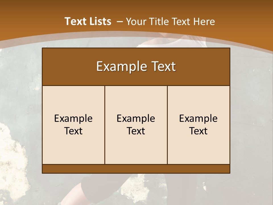A Woman Is Dancing On A Wooden Floor PowerPoint Template