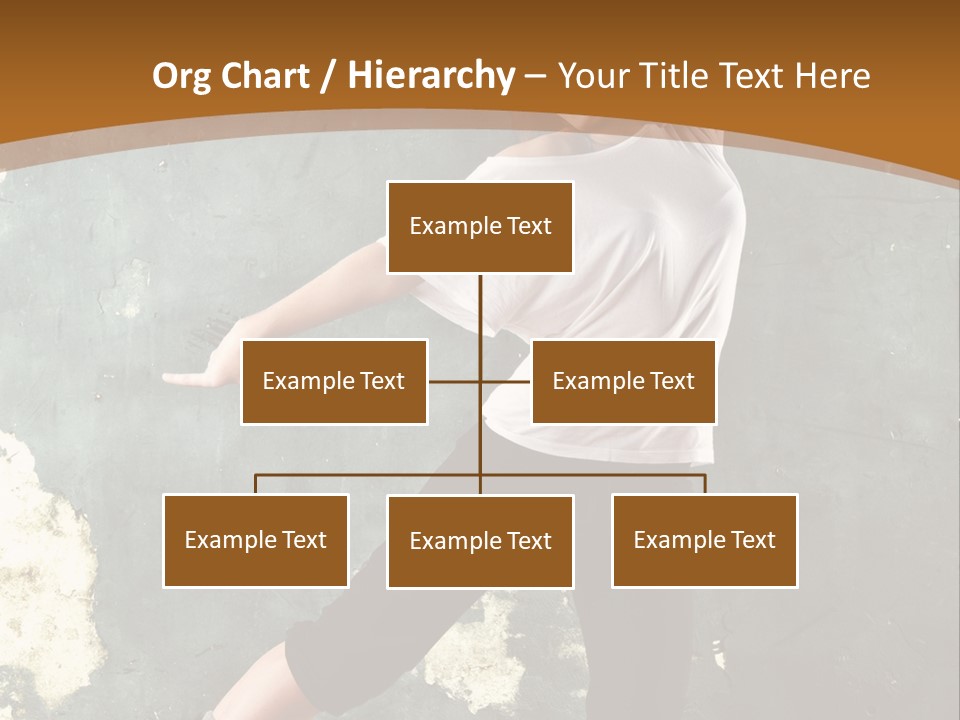 A Woman Is Dancing On A Wooden Floor PowerPoint Template