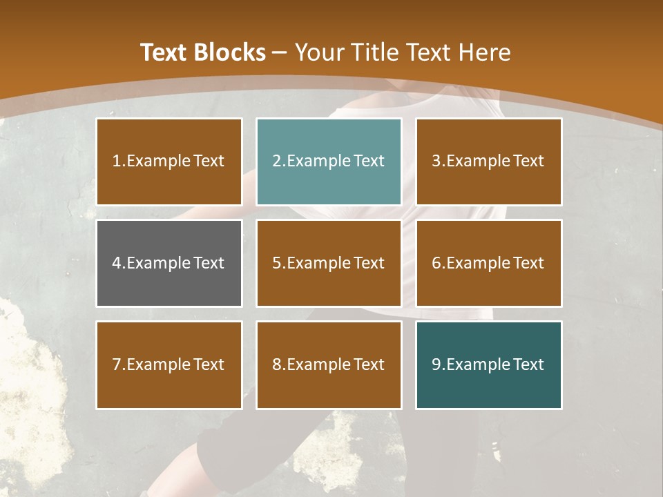 A Woman Is Dancing On A Wooden Floor PowerPoint Template