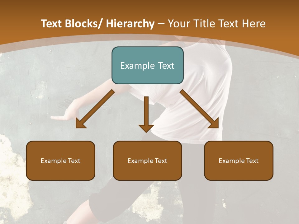 A Woman Is Dancing On A Wooden Floor PowerPoint Template