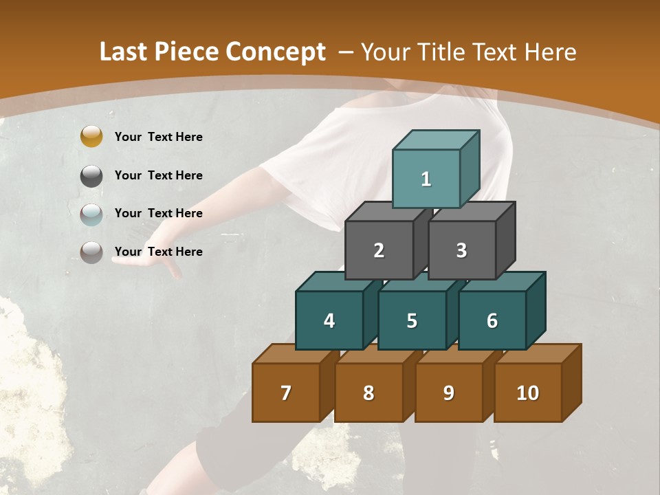 A Woman Is Dancing On A Wooden Floor PowerPoint Template