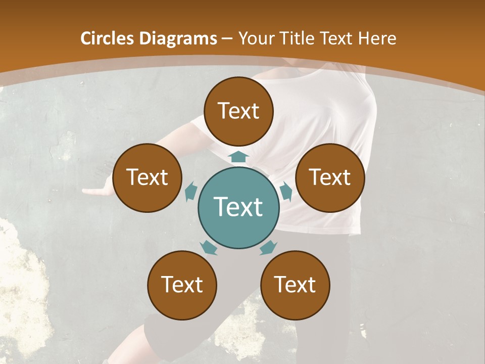 A Woman Is Dancing On A Wooden Floor PowerPoint Template