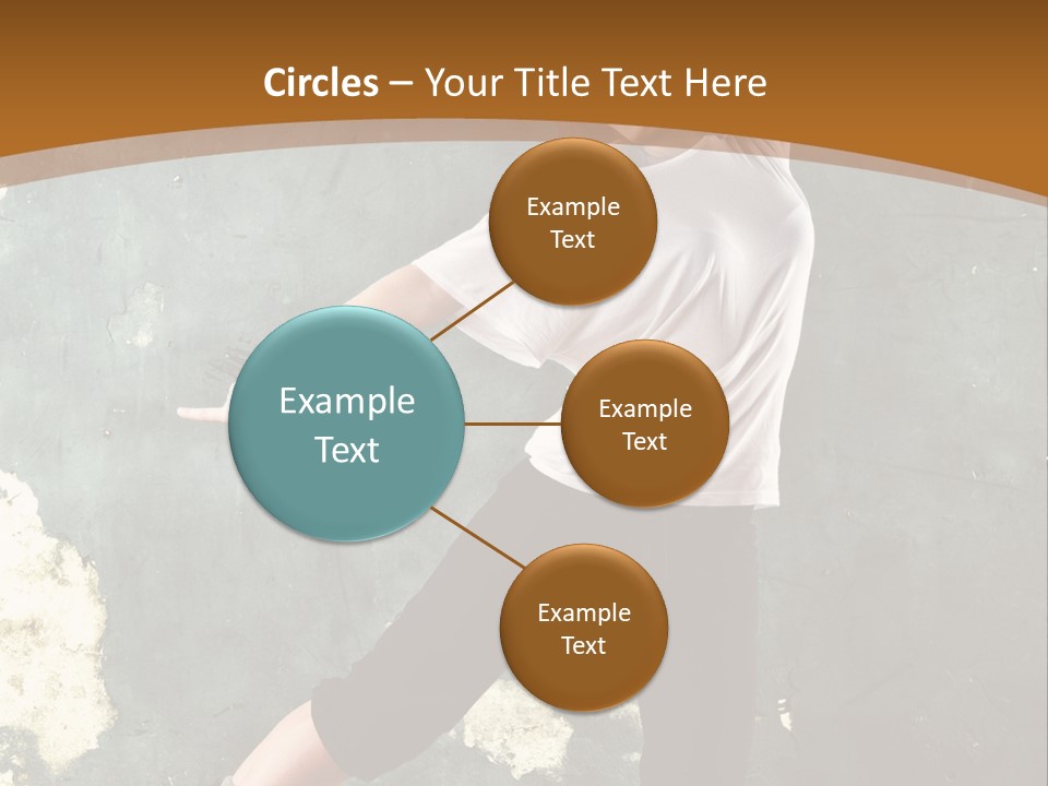 A Woman Is Dancing On A Wooden Floor PowerPoint Template