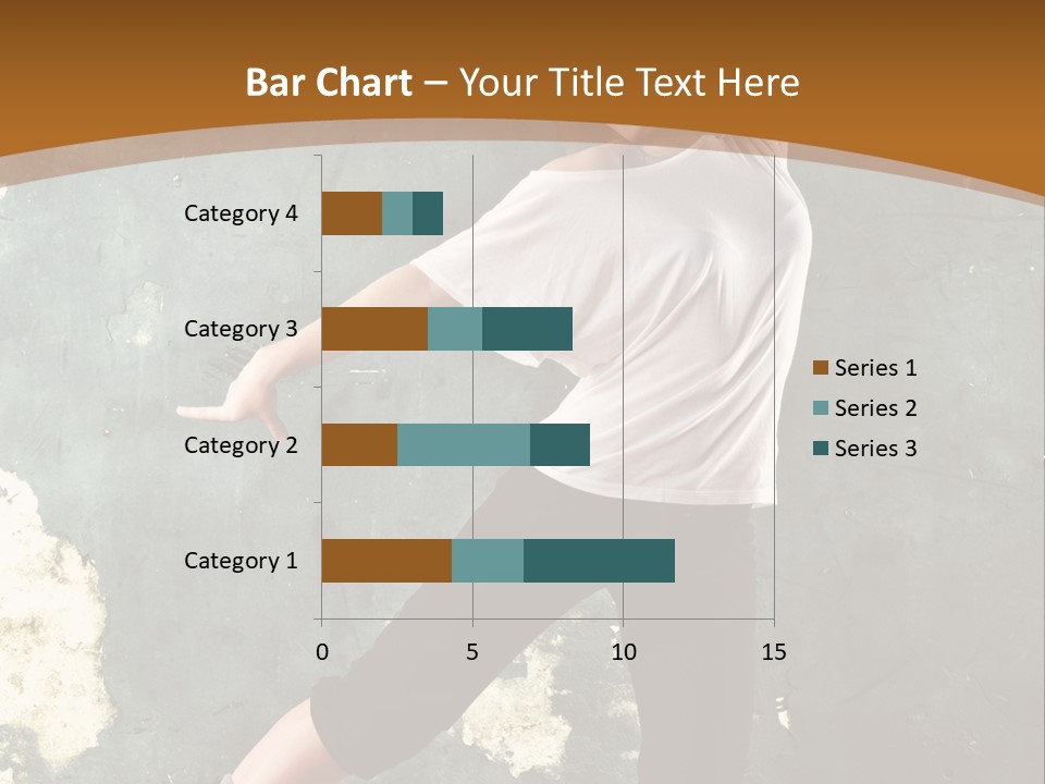 A Woman Is Dancing On A Wooden Floor PowerPoint Template