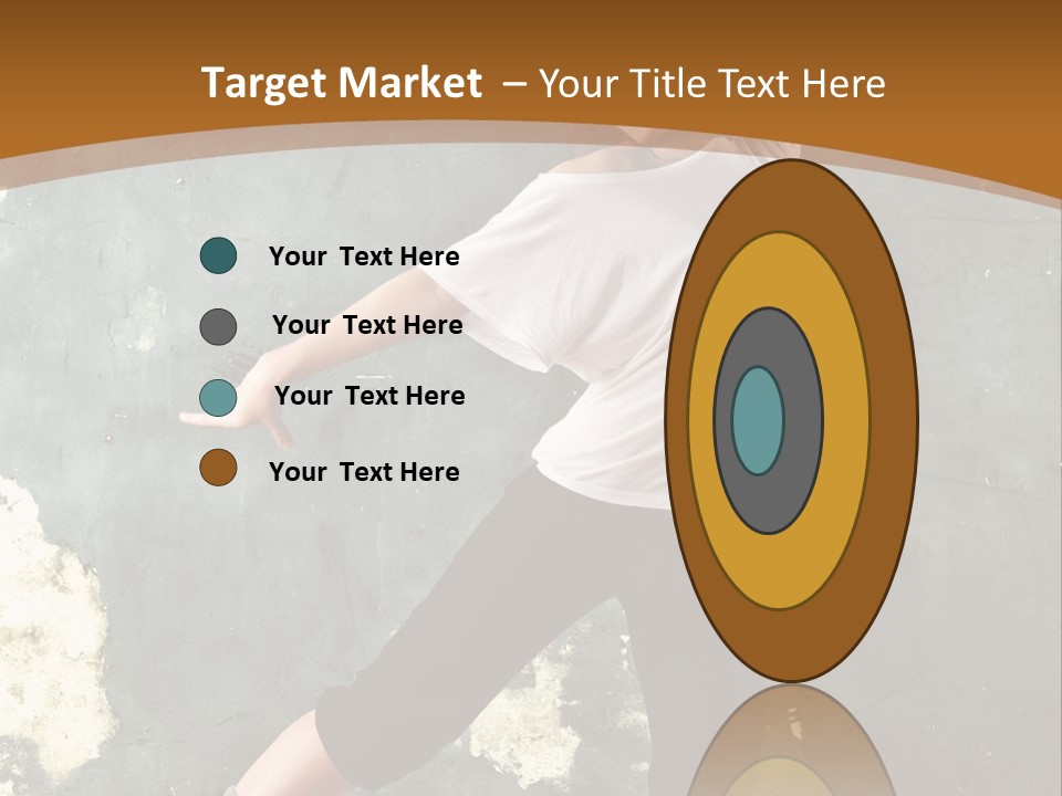 A Woman Is Dancing On A Wooden Floor PowerPoint Template