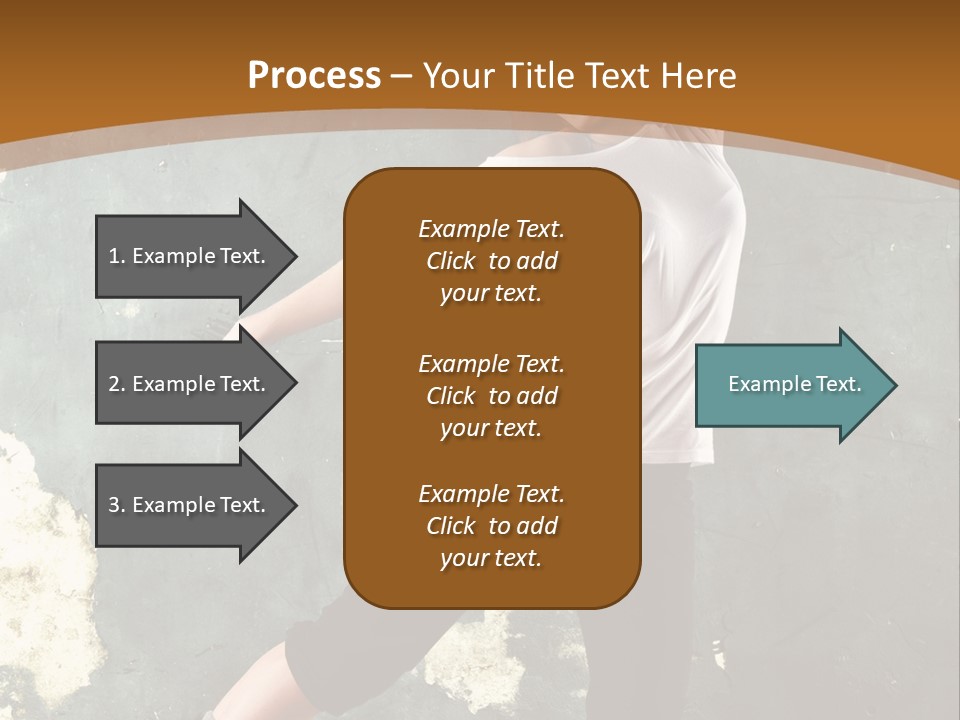 A Woman Is Dancing On A Wooden Floor PowerPoint Template