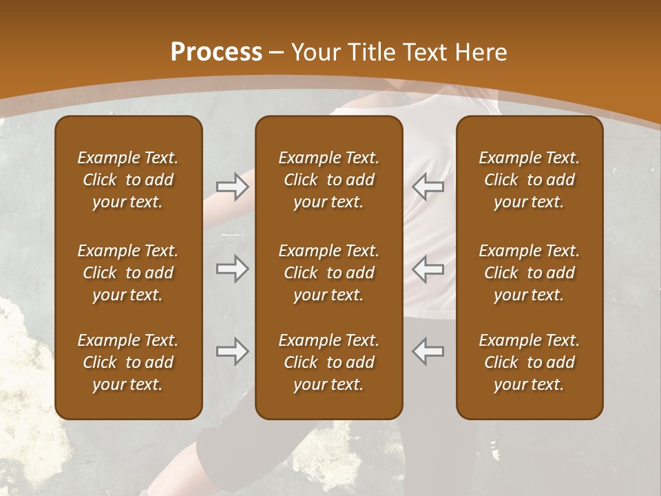 A Woman Is Dancing On A Wooden Floor PowerPoint Template