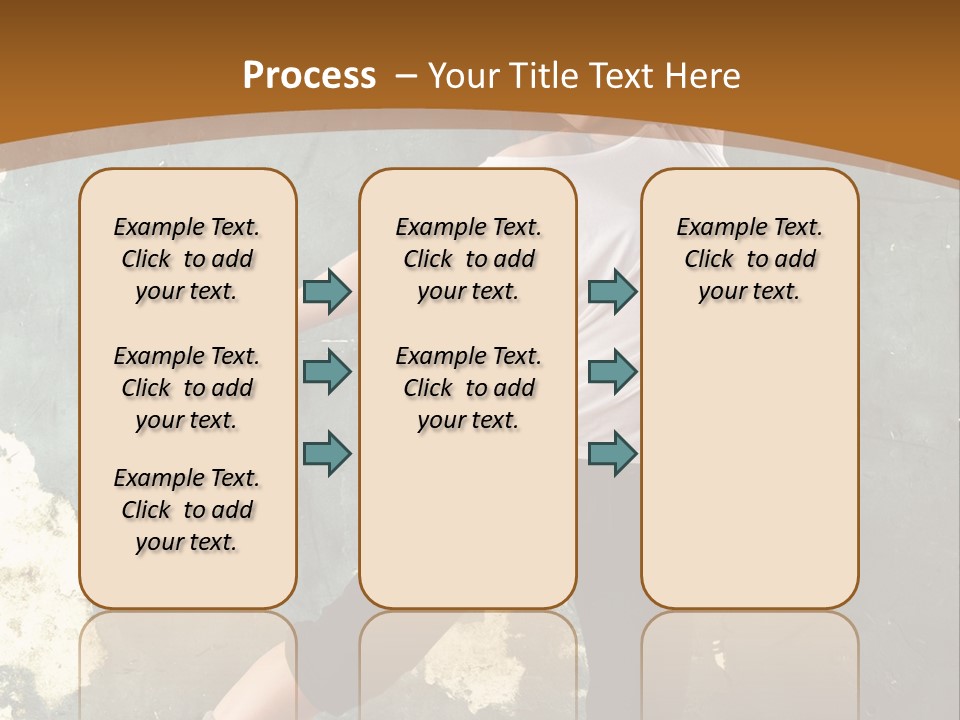 A Woman Is Dancing On A Wooden Floor PowerPoint Template