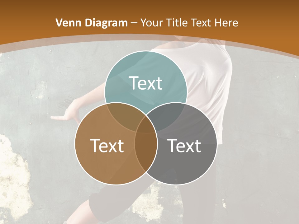 A Woman Is Dancing On A Wooden Floor PowerPoint Template