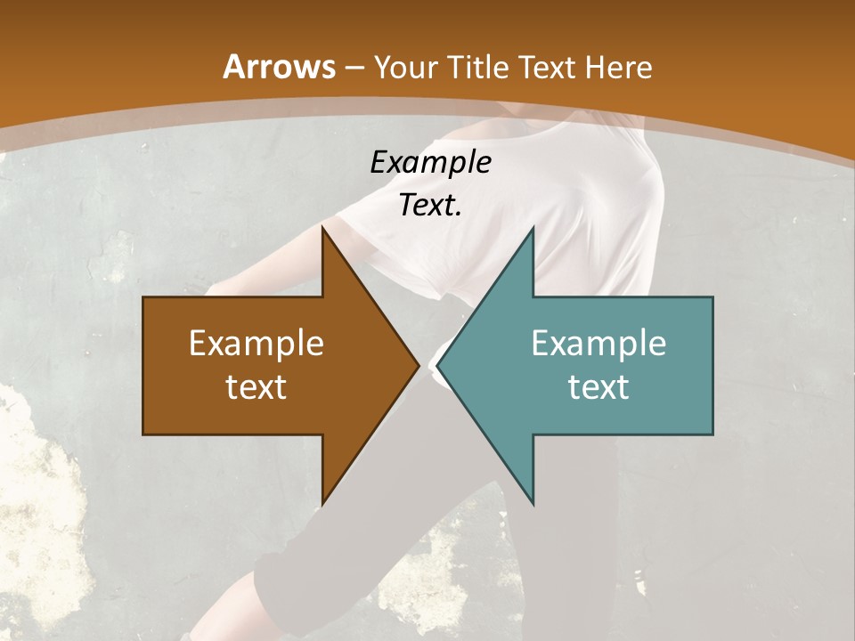 A Woman Is Dancing On A Wooden Floor PowerPoint Template