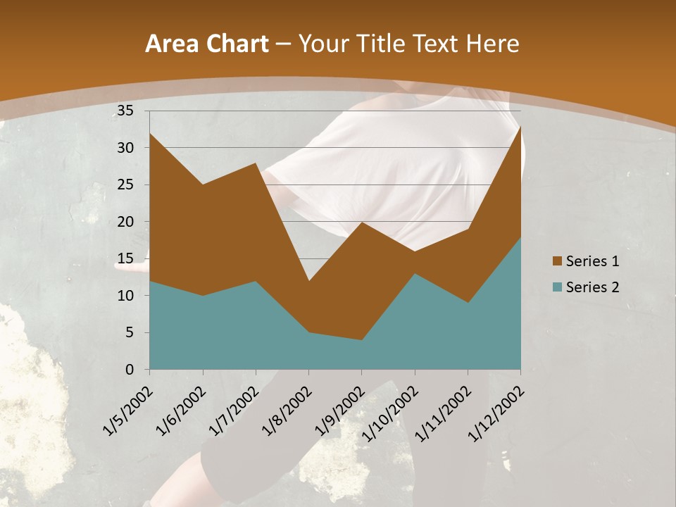 A Woman Is Dancing On A Wooden Floor PowerPoint Template