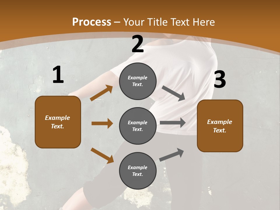 A Woman Is Dancing On A Wooden Floor PowerPoint Template