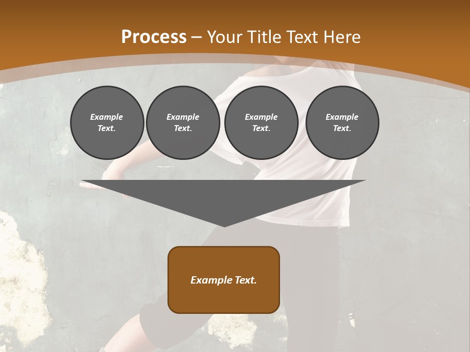 A Woman Is Dancing On A Wooden Floor PowerPoint Template