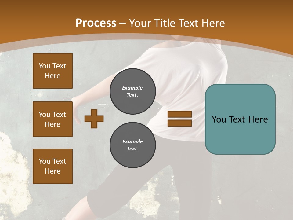 A Woman Is Dancing On A Wooden Floor PowerPoint Template