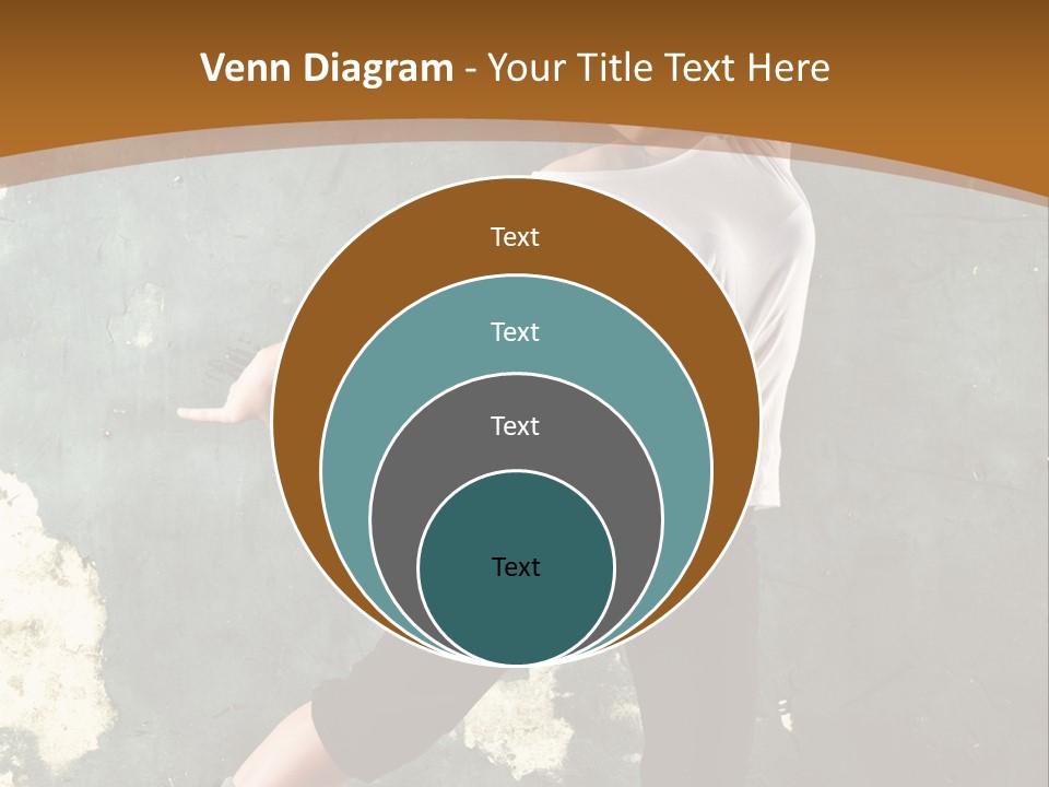 A Woman Is Dancing On A Wooden Floor PowerPoint Template