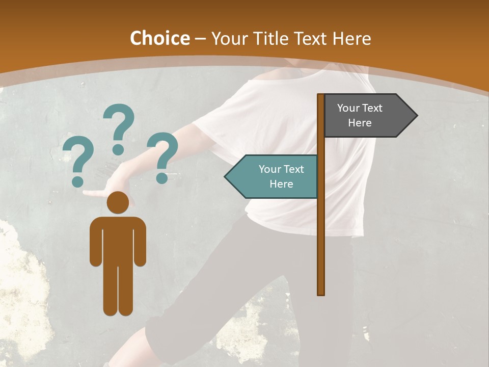 A Woman Is Dancing On A Wooden Floor PowerPoint Template