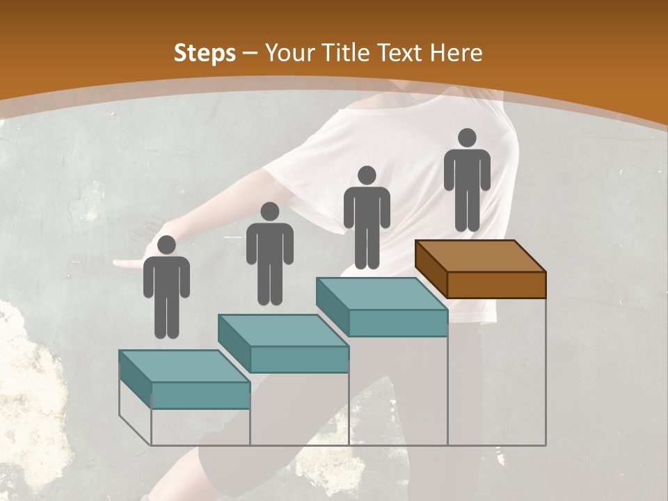 A Woman Is Dancing On A Wooden Floor PowerPoint Template