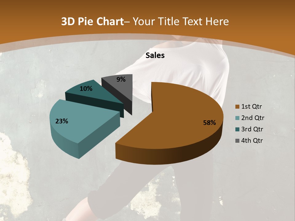 A Woman Is Dancing On A Wooden Floor PowerPoint Template