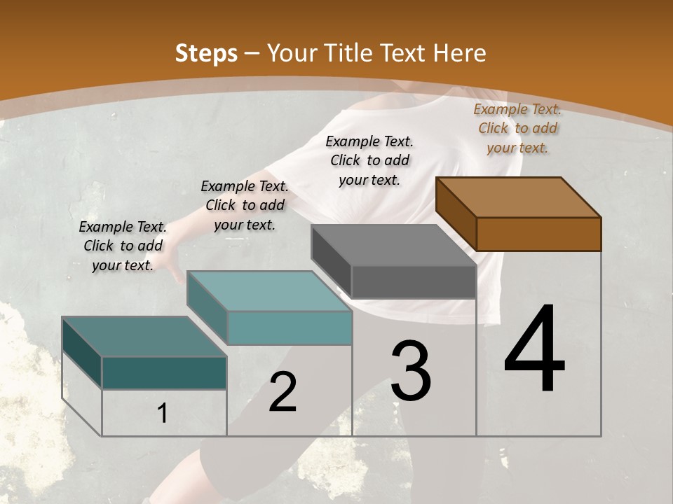 A Woman Is Dancing On A Wooden Floor PowerPoint Template