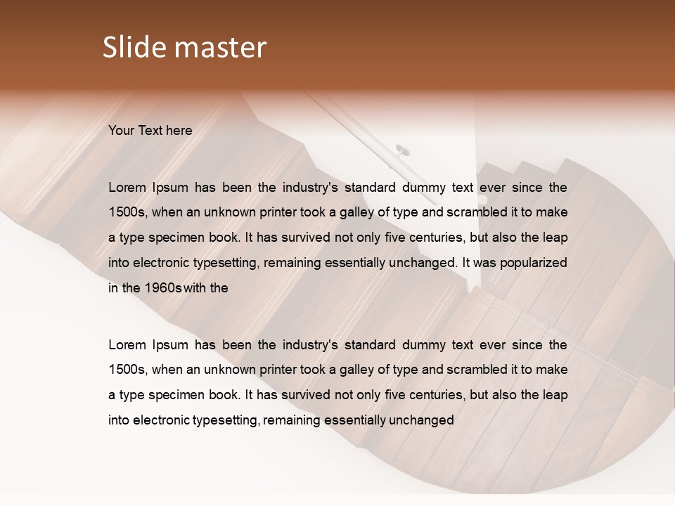 Curve Step Turn PowerPoint Template