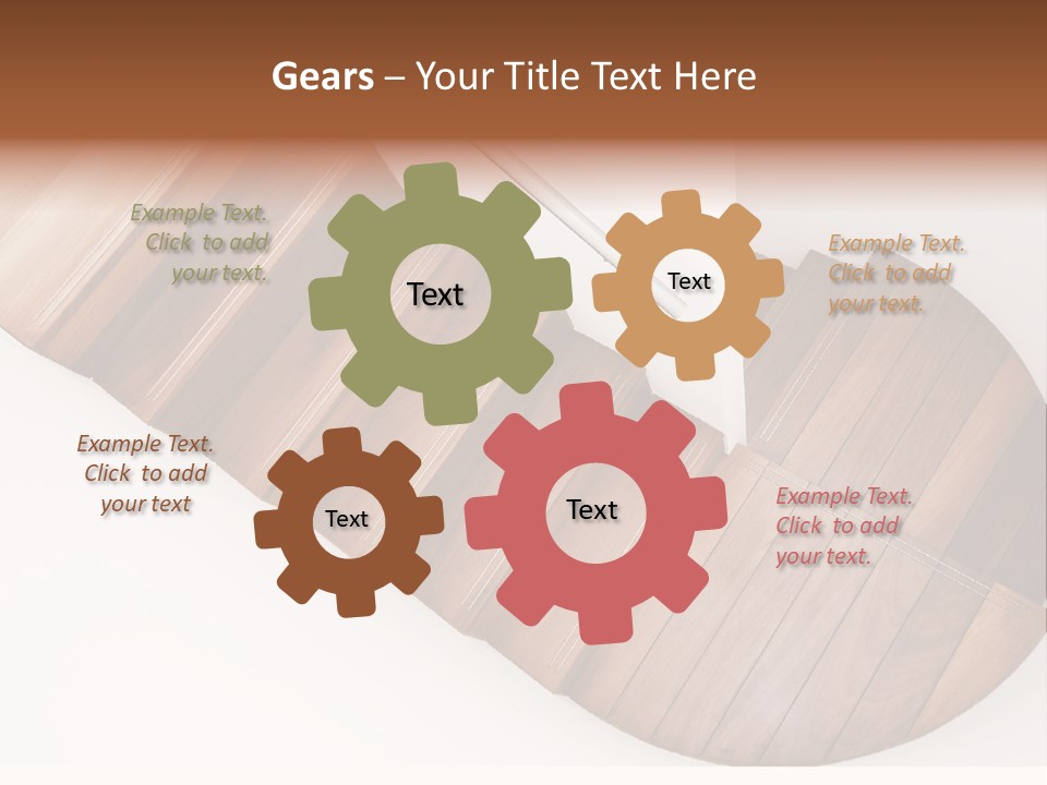 Curve Step Turn PowerPoint Template