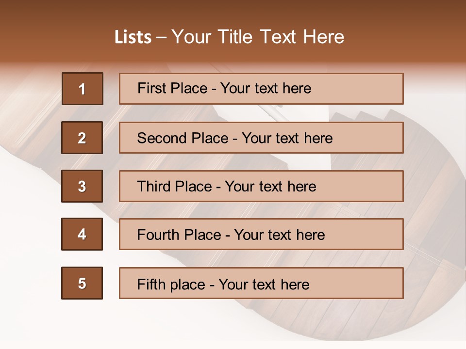 Curve Step Turn PowerPoint Template