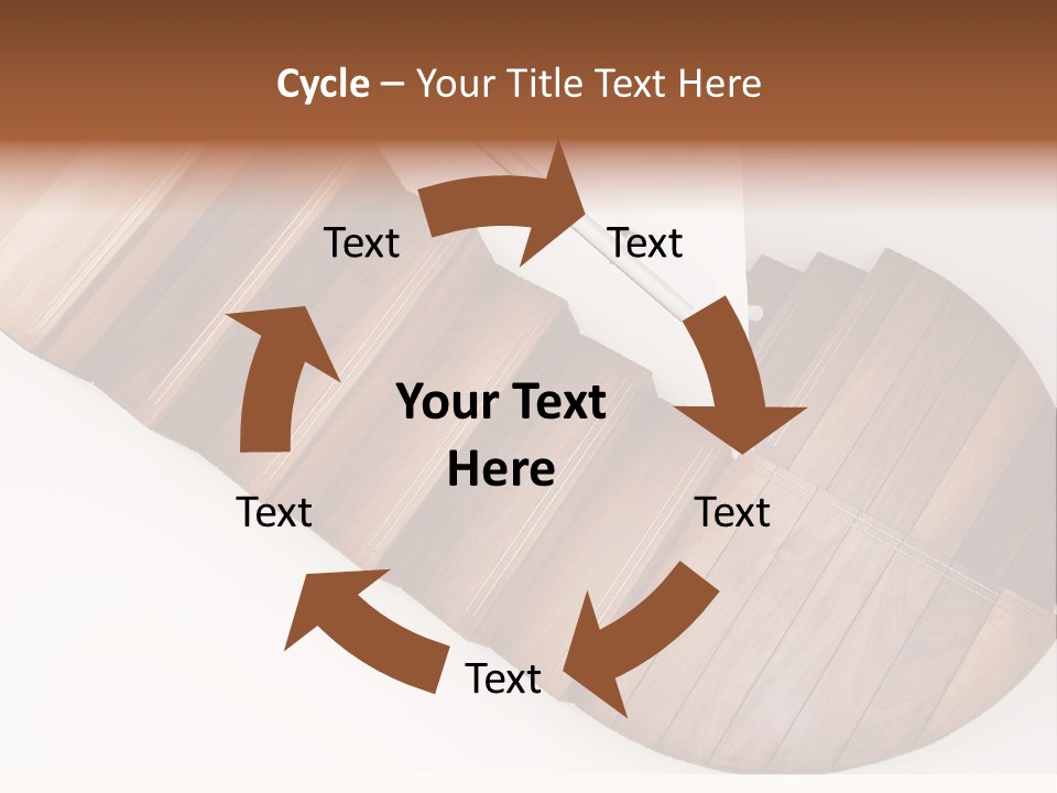 Curve Step Turn PowerPoint Template