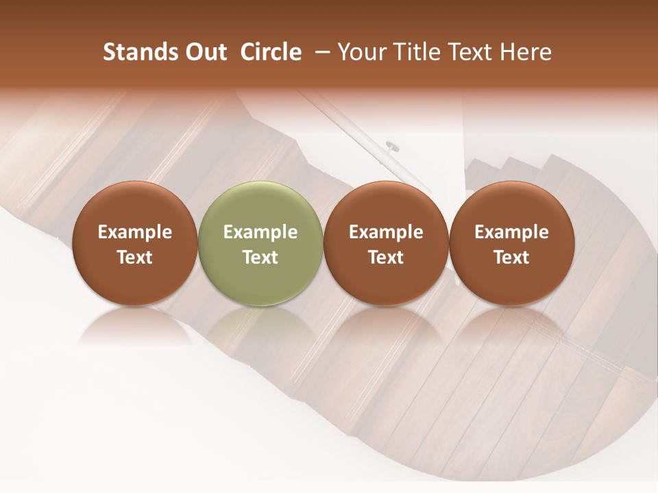 Curve Step Turn PowerPoint Template