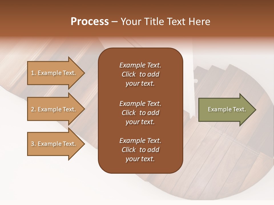 Curve Step Turn PowerPoint Template