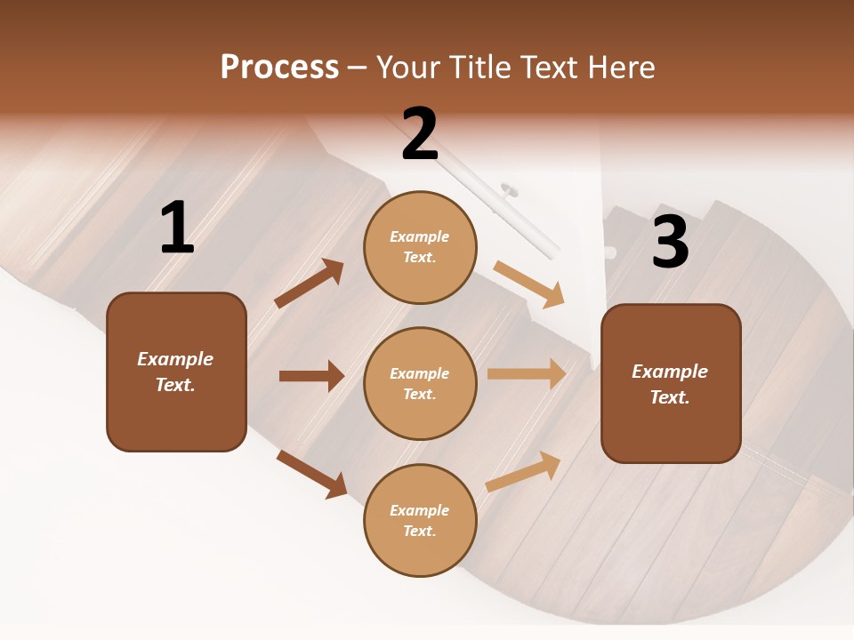 Curve Step Turn PowerPoint Template