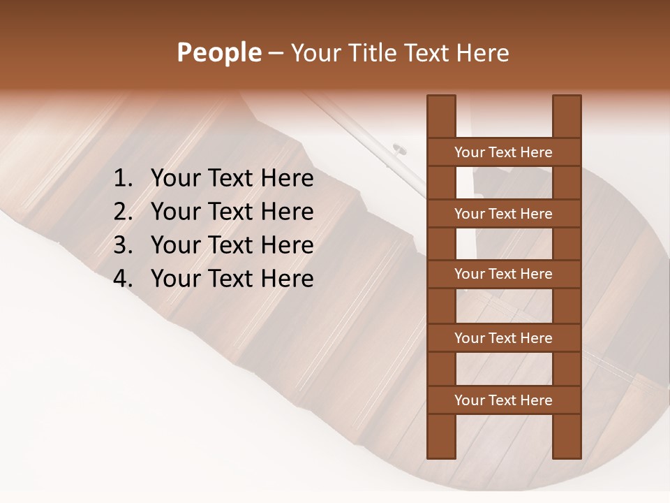 Curve Step Turn PowerPoint Template