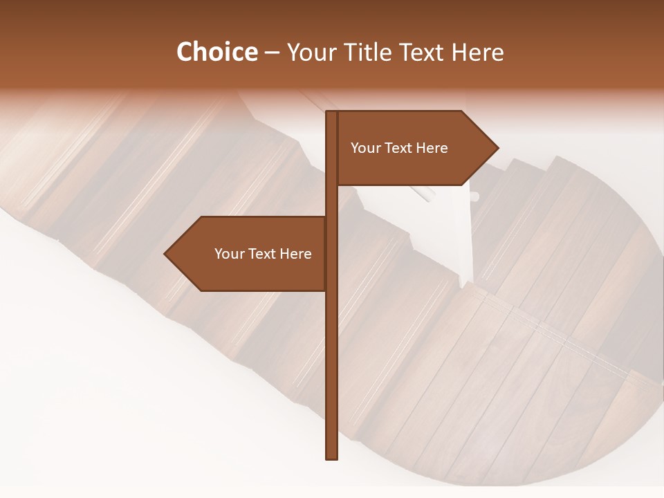 Curve Step Turn PowerPoint Template