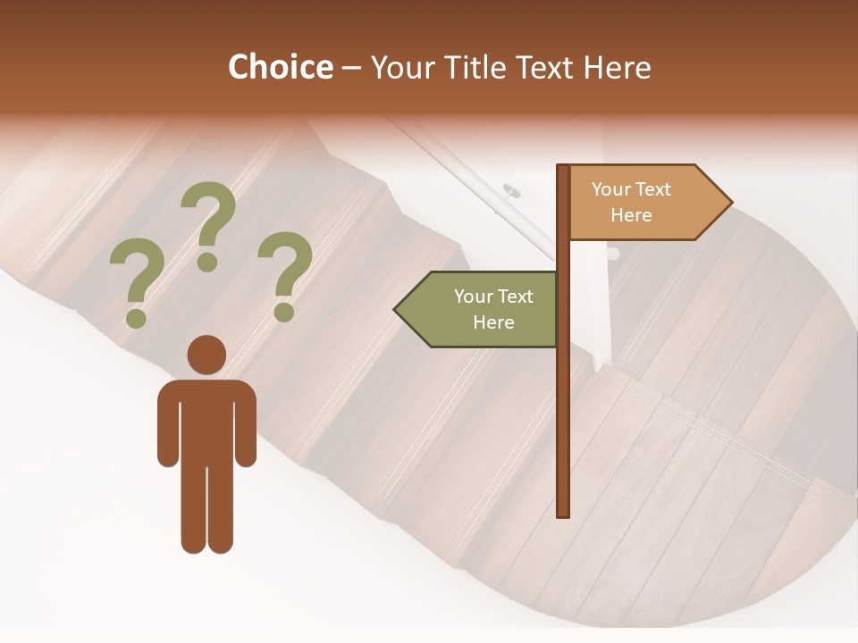 Curve Step Turn PowerPoint Template
