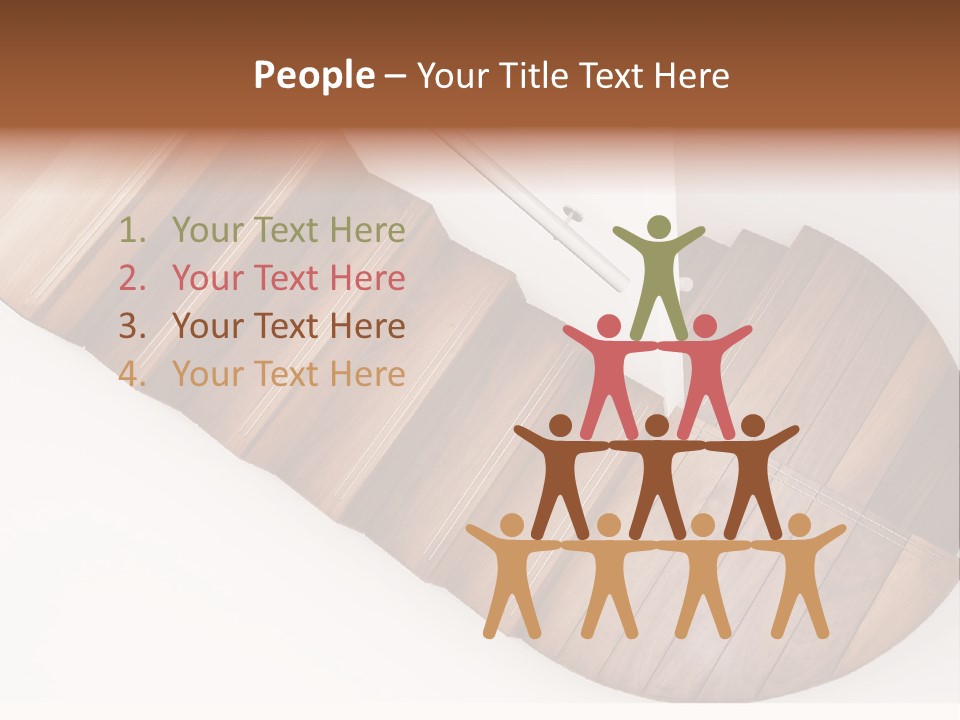 Curve Step Turn PowerPoint Template