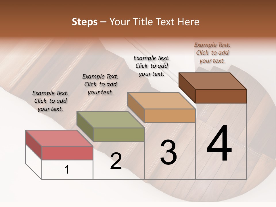 Curve Step Turn PowerPoint Template