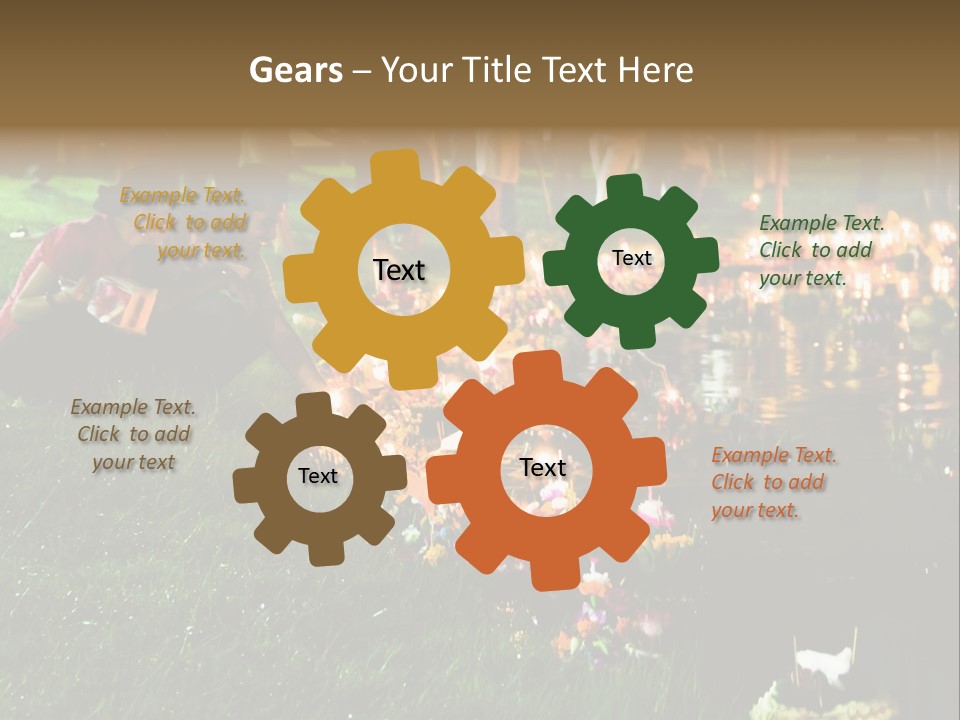 Workgroup Network Connected PowerPoint Template
