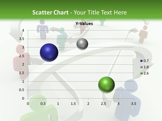 A Group Of People Connected By Arrows On A Green And White Background PowerPoint Template