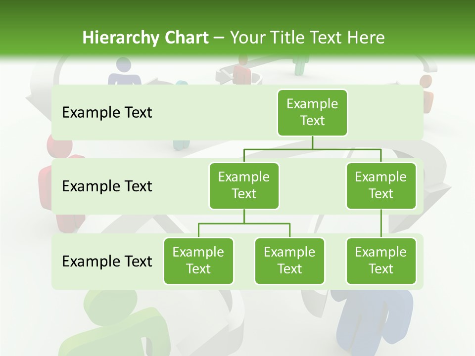 A Group Of People Connected By Arrows On A Green And White Background PowerPoint Template
