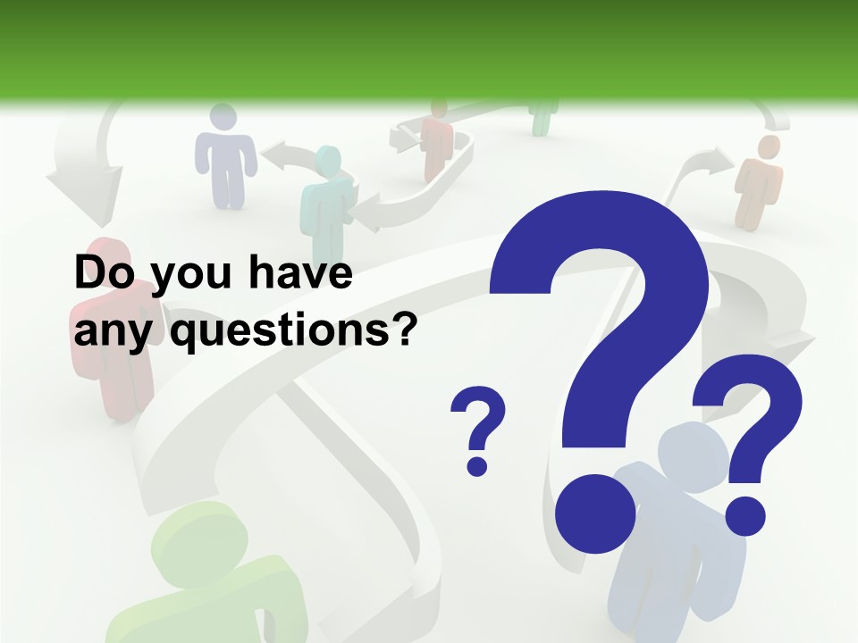 A Group Of People Connected By Arrows On A Green And White Background PowerPoint Template