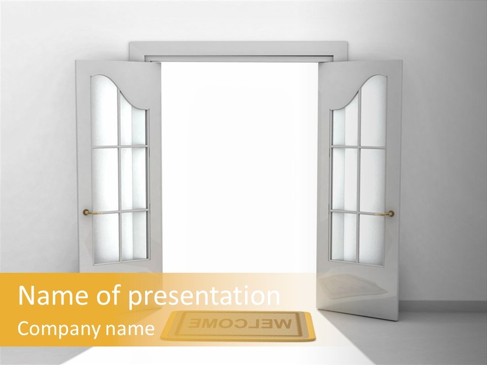 Accessibility Room White PowerPoint Template