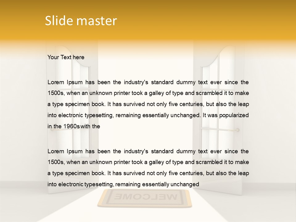 Accessibility Room White PowerPoint Template