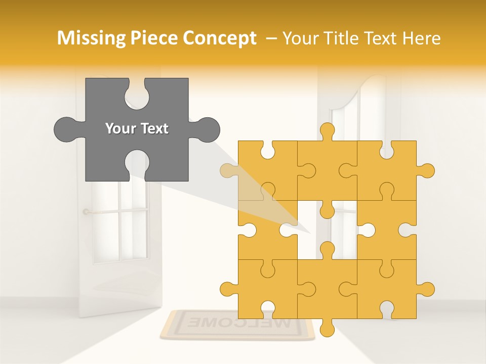 Accessibility Room White PowerPoint Template