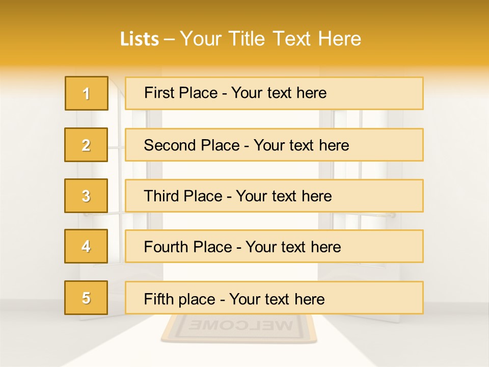 Accessibility Room White PowerPoint Template