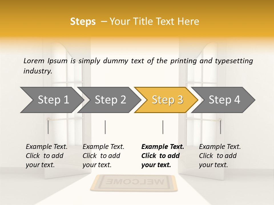 Accessibility Room White PowerPoint Template