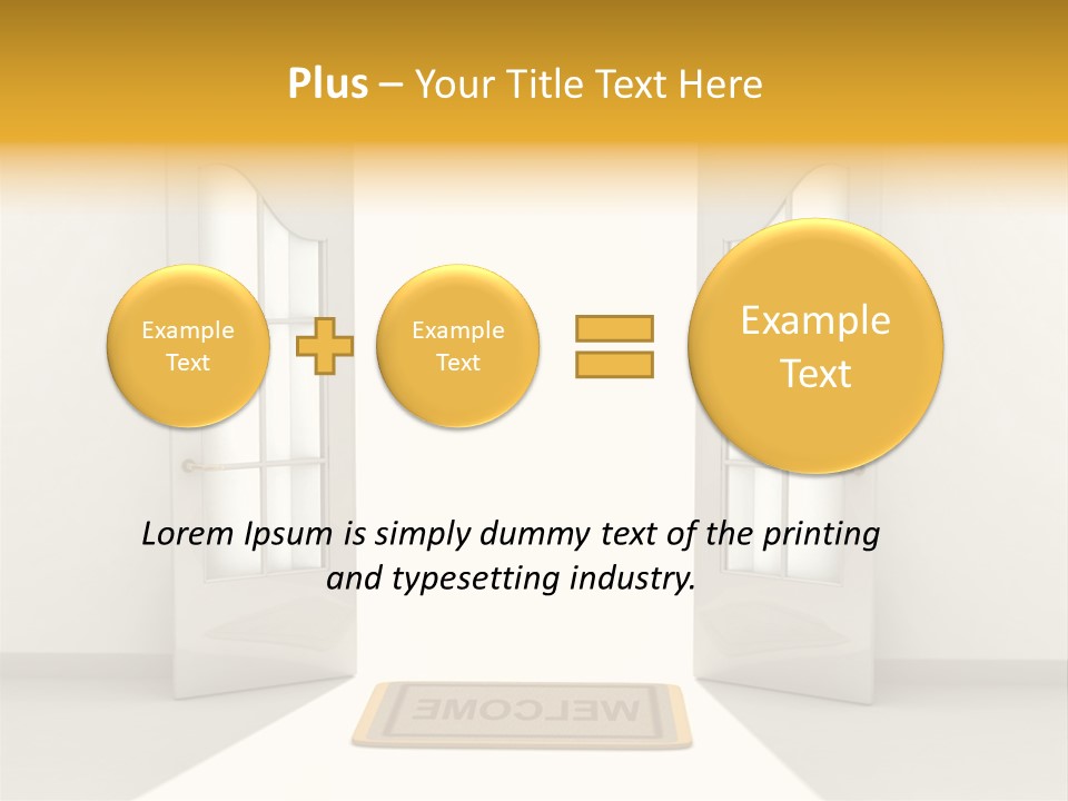Accessibility Room White PowerPoint Template