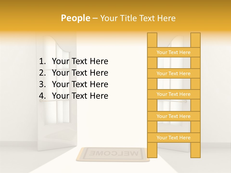 Accessibility Room White PowerPoint Template