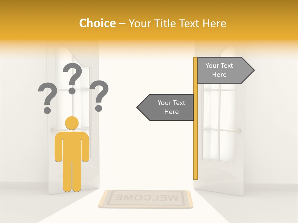 Accessibility Room White PowerPoint Template