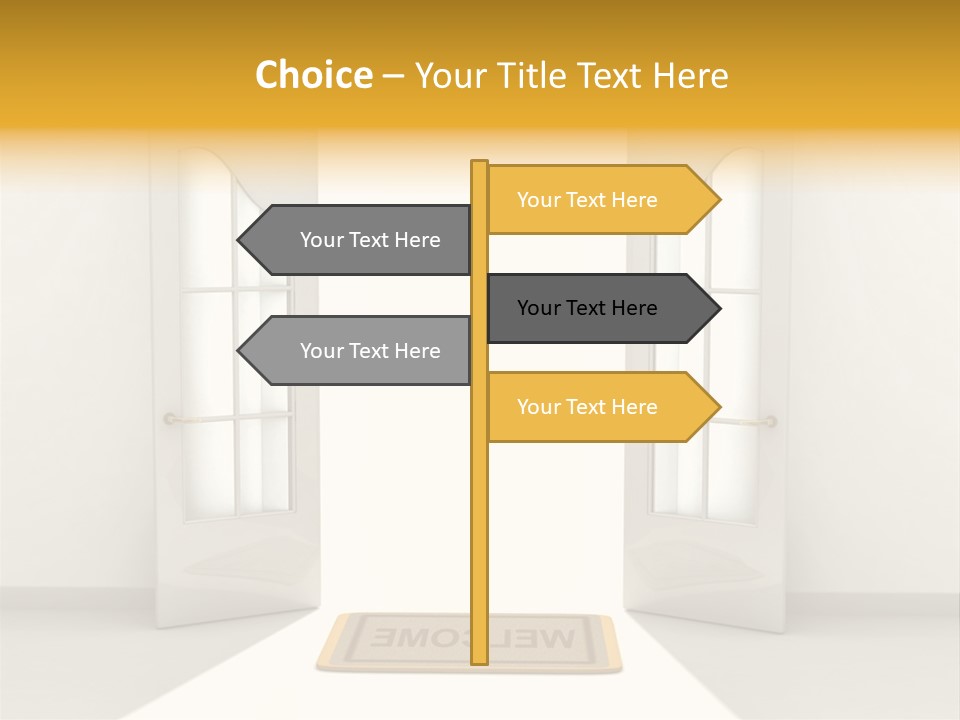 Accessibility Room White PowerPoint Template