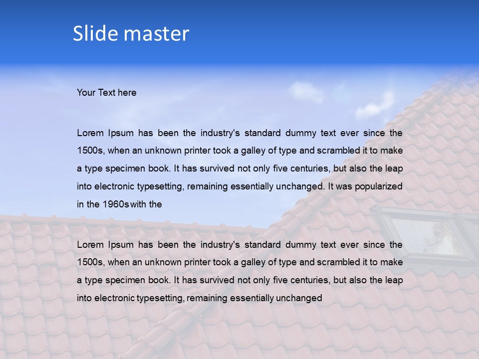 Space Living Landscape PowerPoint Template